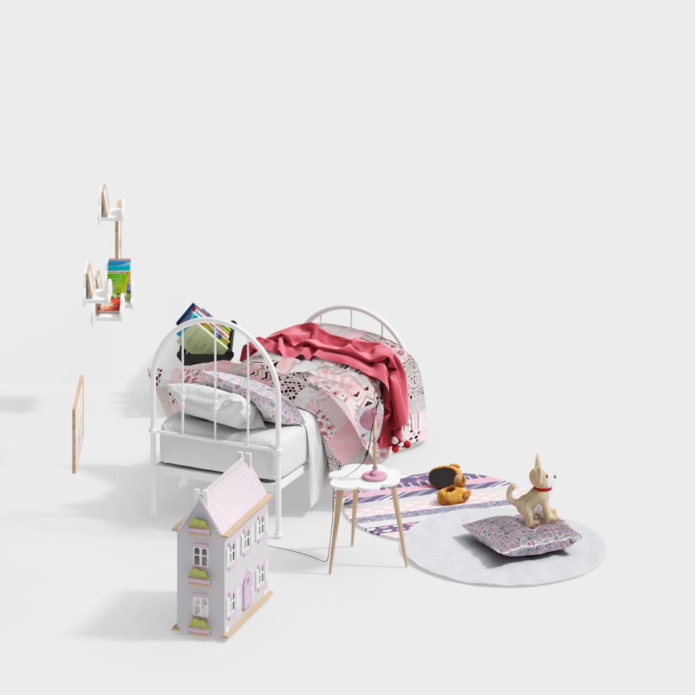 Kindergarten children's bed combination