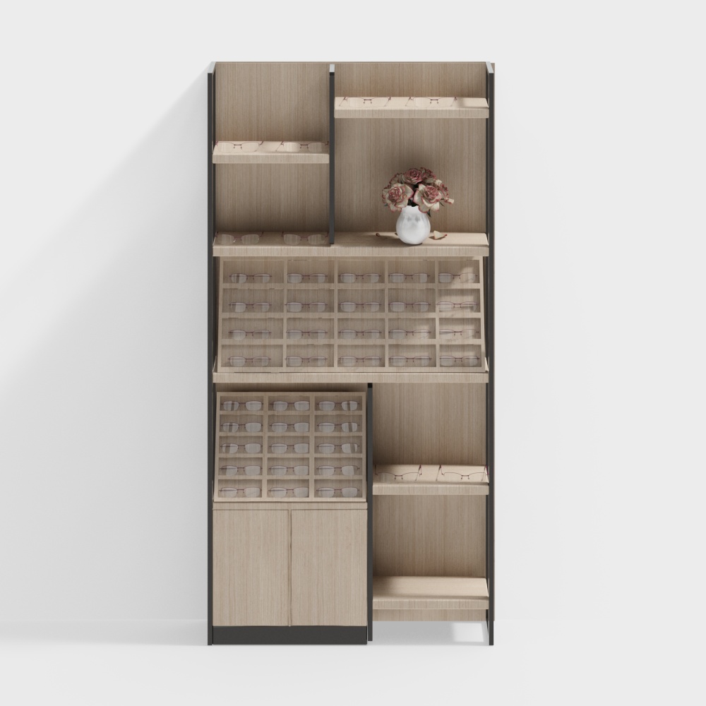 Optical shop display cabinet