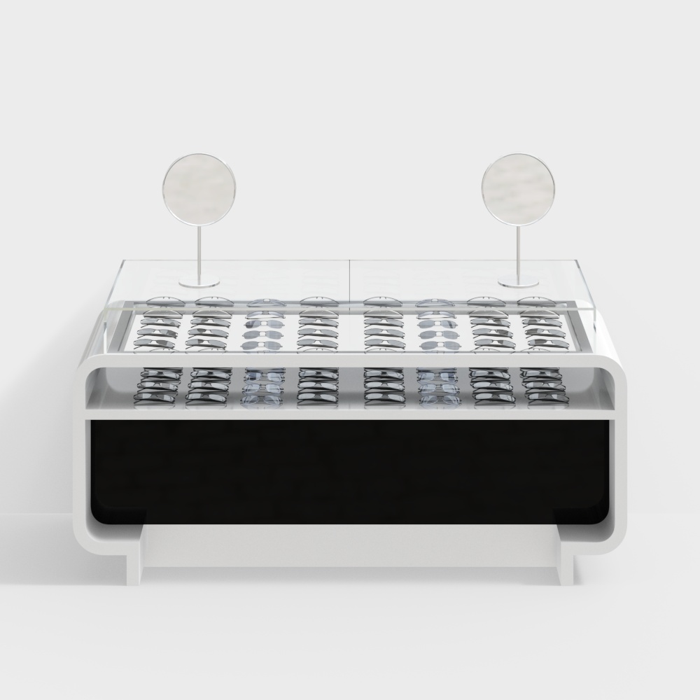 Optical shop display cabinet