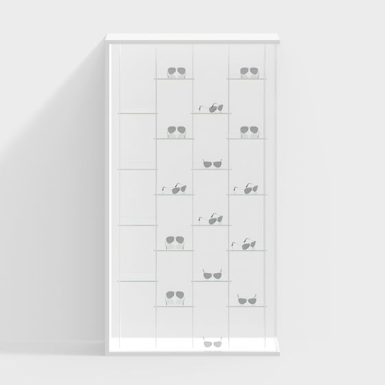 Stylish Sunglass Showcase 3D model for Creative Projects