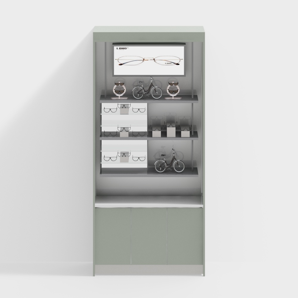 Optical shop showcase