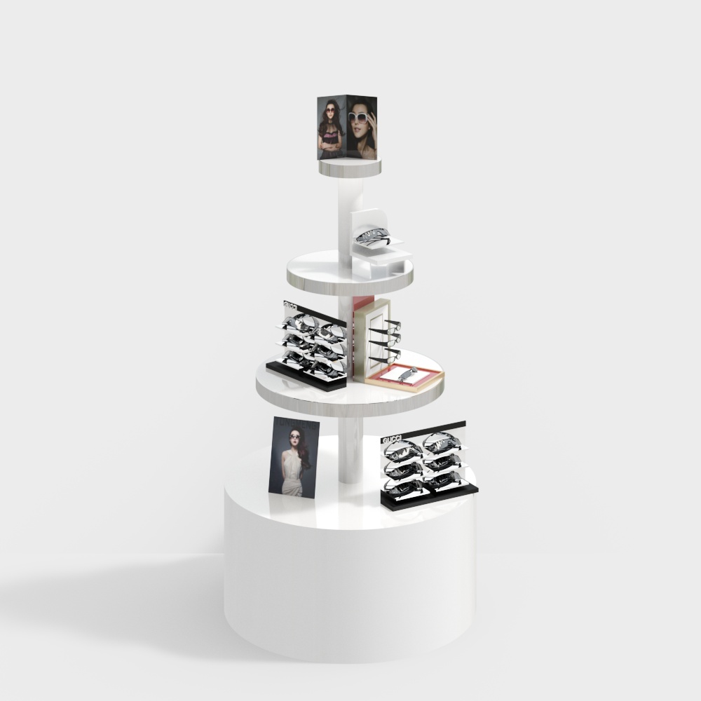 Optical shop display cabinet