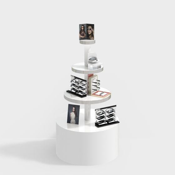 Sophisticated Low-Polygon Display Stand 3D model