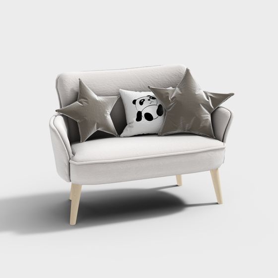 Cozy Corner 3D model Sofa for Modern Homes