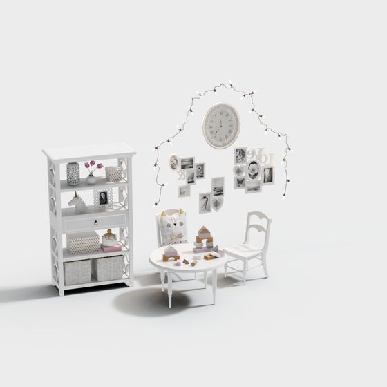 Whimsical Cottage Low-Poly 3D Model