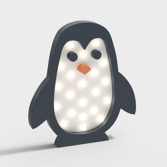 Charming Penguin 3D model for Creative Projects