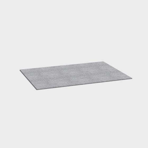 Elegant Gray Carpet 3D Model for Modern Design
