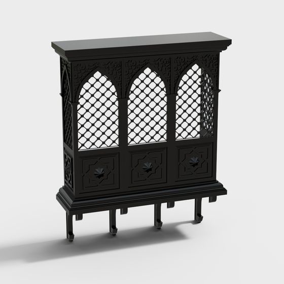 Gothic Style Screen 3D model