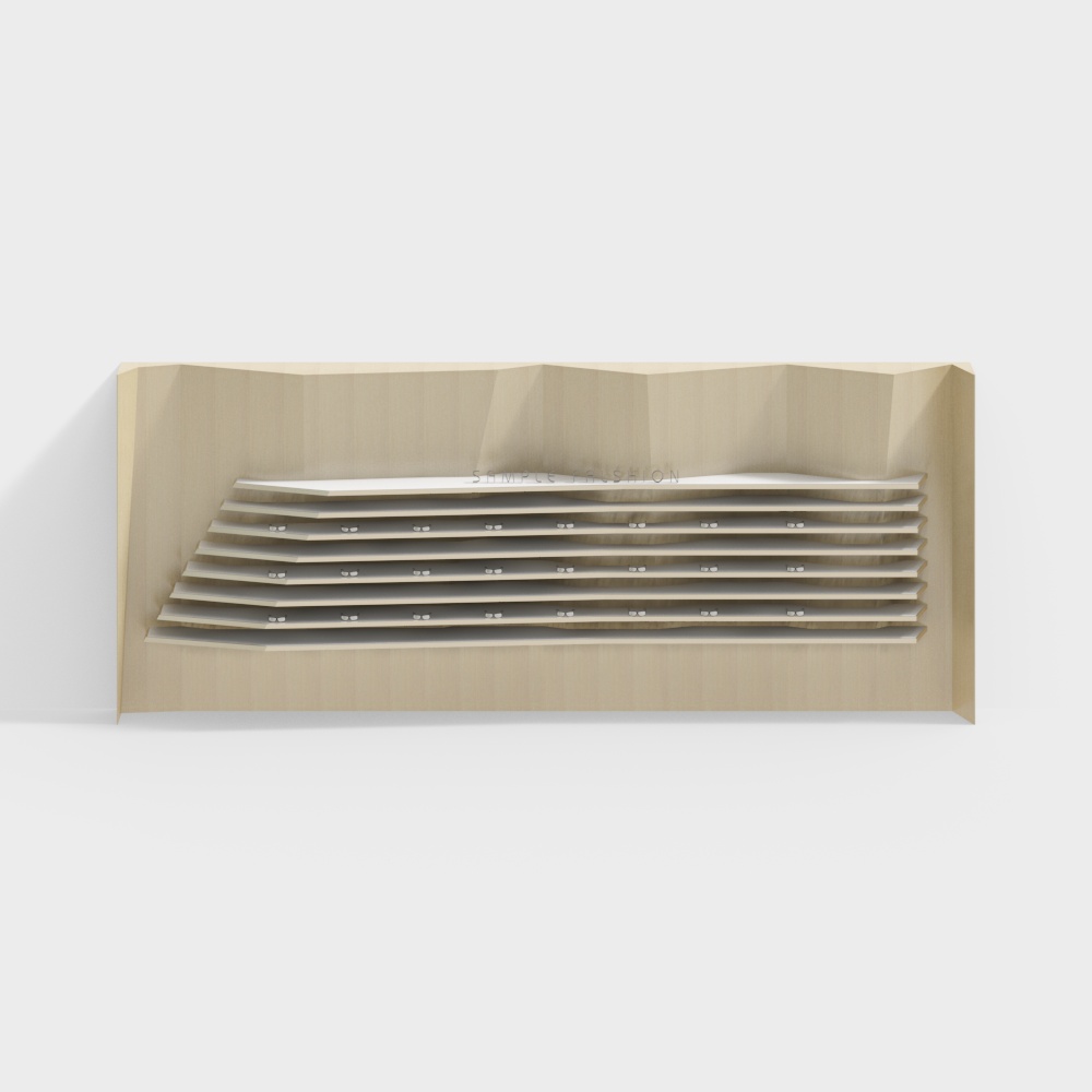 Origami Bookshelf 3D model
