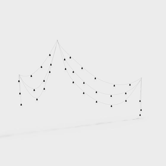 String Lights 3D model