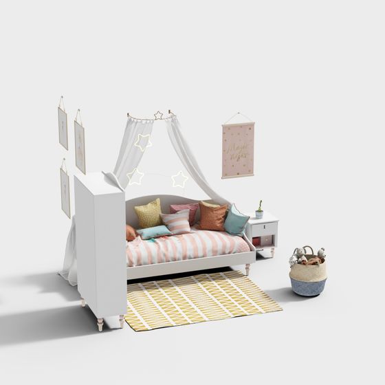 Magical Cottage 3D model for Enchanting Spaces