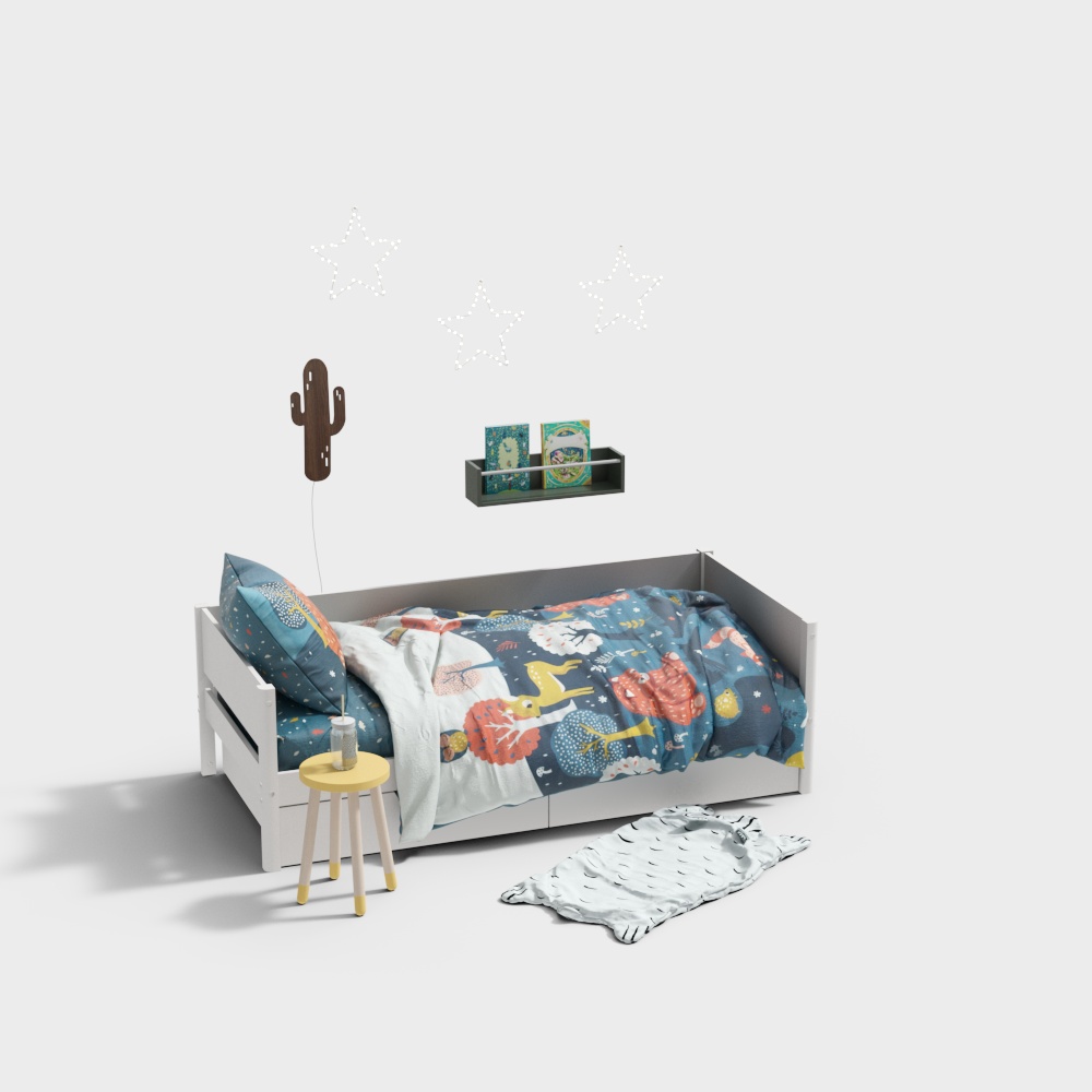 Kindergarten children's bed combination