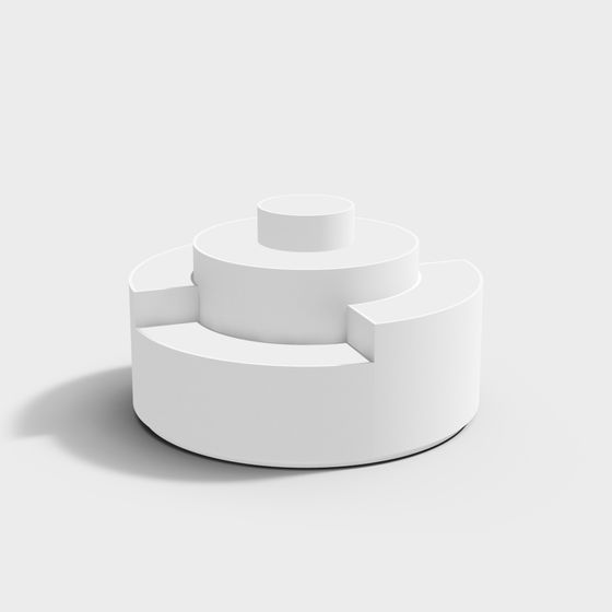 Elegant Circular Staircase 3D model