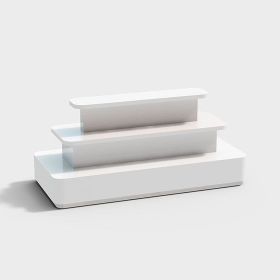 Elegant Step Display Stand 3D model