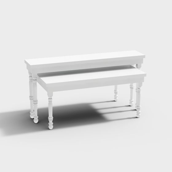 Stylish Minimalist Bench 3D model