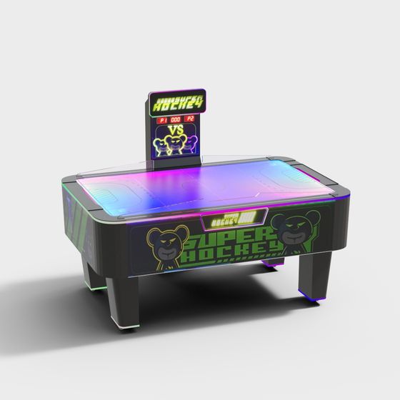 Futuristic Super Hockey Air Hockey Table 3D model