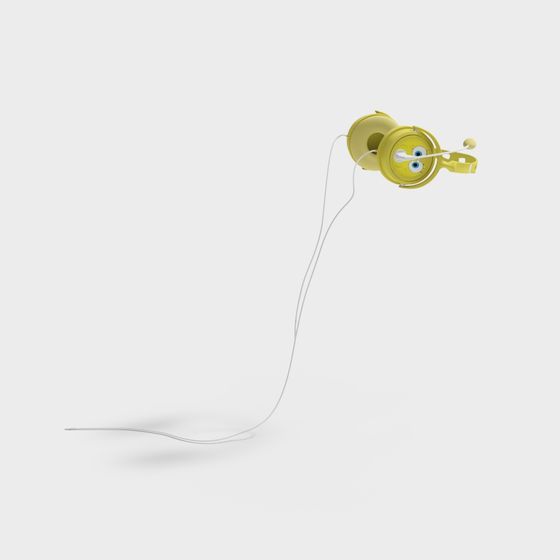 Colorful Earphones 3D model