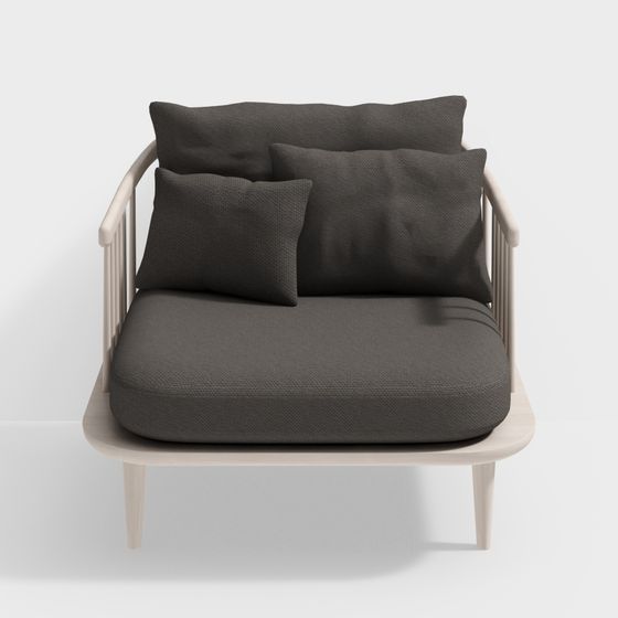 &Tradition Sofa 3D Model in Earth Color