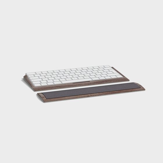 Elegant Low-Poly Keyboard 3D model