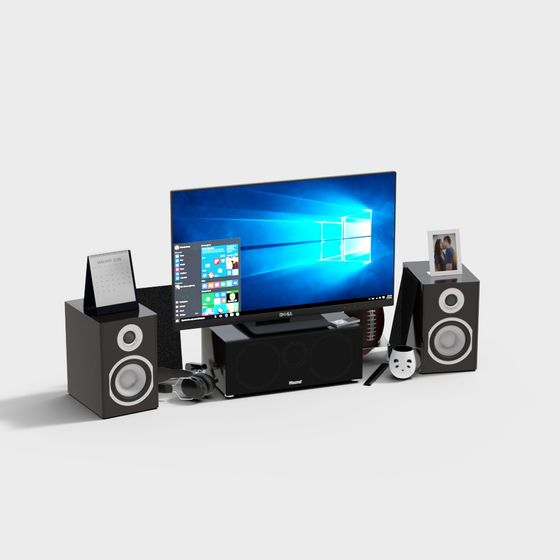 Home Theater Setup 3D model