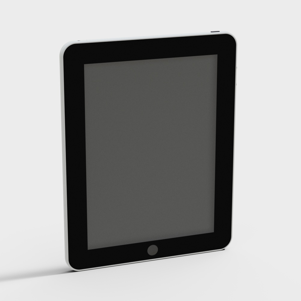 Sleek Low-Poly Tablet 3D model for Creative Projects