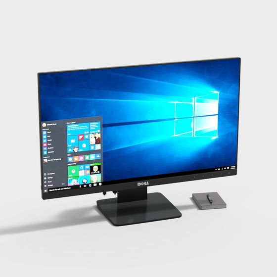 Dell Monitor 3D model for Modern Workspaces