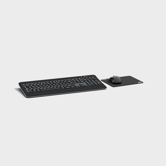 High-Detail Keyboard and Mouse 3D Model
