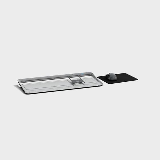Minimalist Office Desk Set 3D model