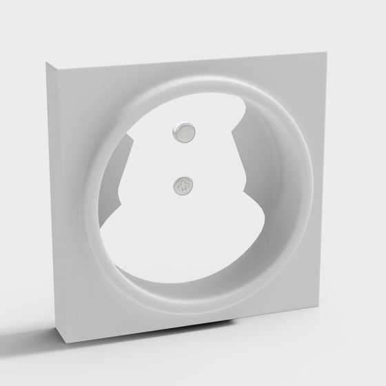 Low-Poly Round Window 3D Model