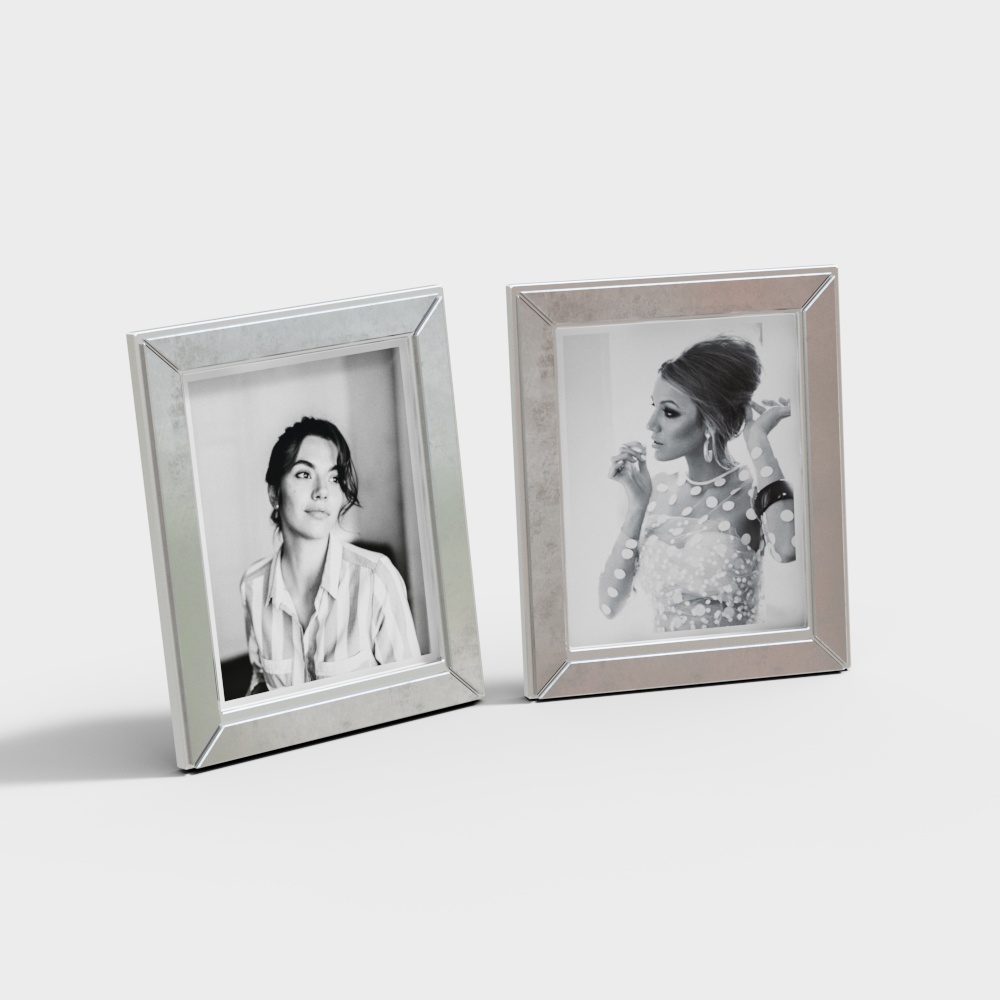 Elegant Low-Poly Photo Frame 3D model