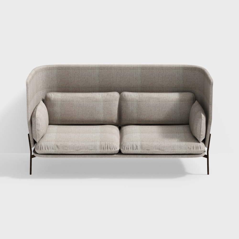 Urban Comfort Sofa 3D Model – Modern Fabric Design