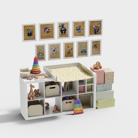 Combinación de gabinetes de niños de jardín de infancia