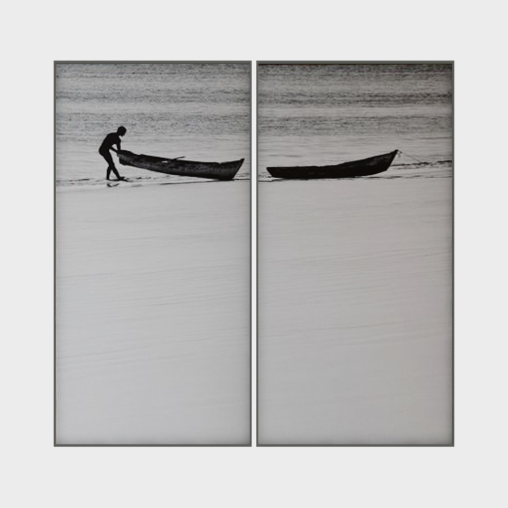 Morning Rowing 3D Model – Ancient Wooden Canoe