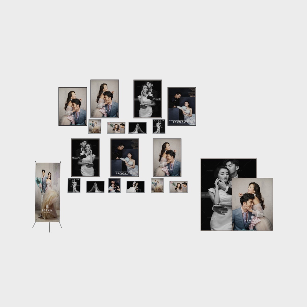 Romantic Couples Wall Art 3D model