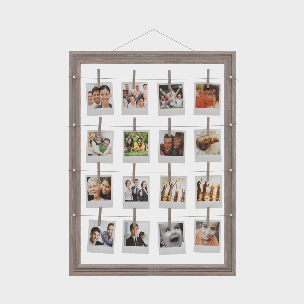 Image suspendue dessin animé sur le mur de photo du studio photo