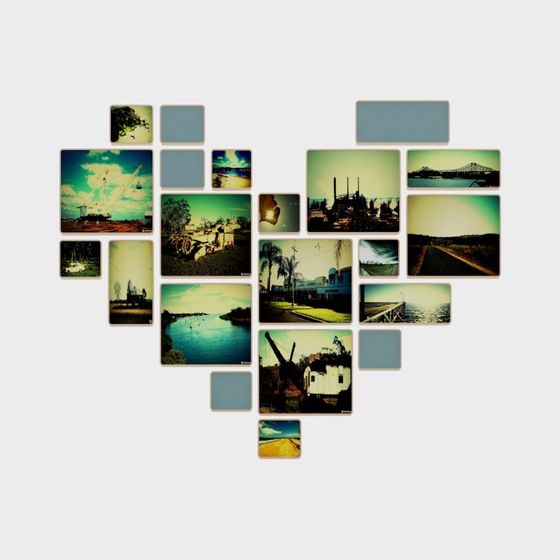 Retro Collage Wall 3D model