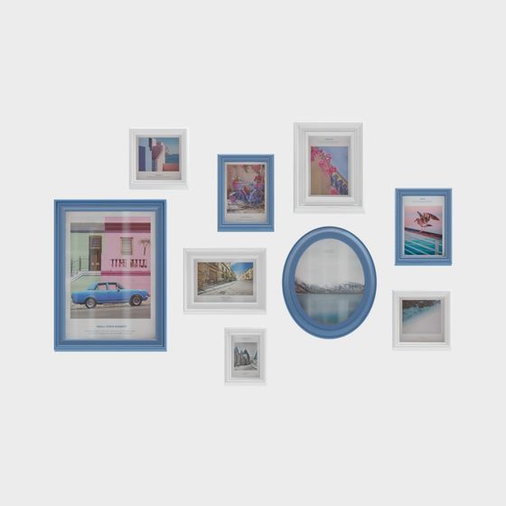 Gallery Wall Low Poly 3D model