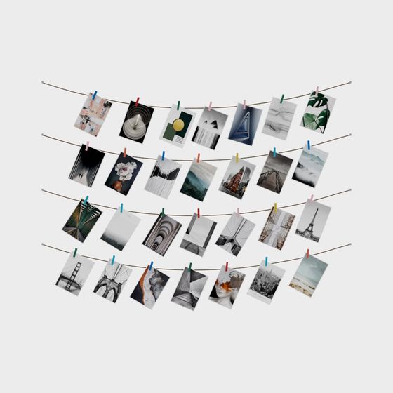 Hình treo hoạt hình trên tường ảnh của studio