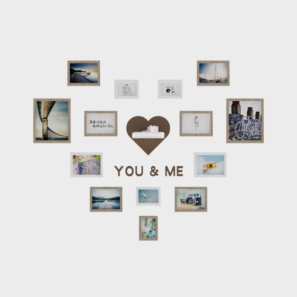 Image suspendue dessin animé sur le mur de photo du studio photo