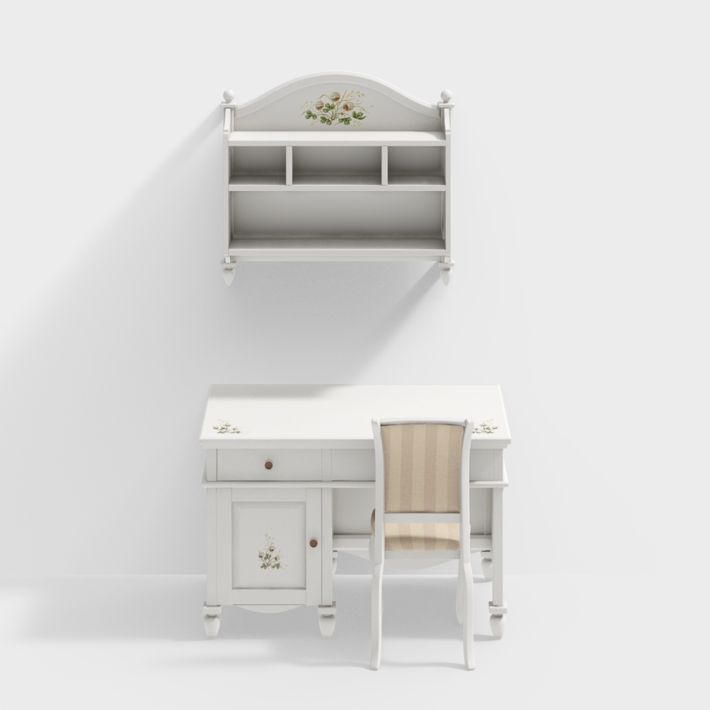 Kindergarten children's desk combination