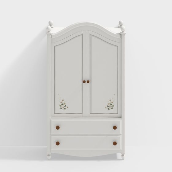 Vintage Wardrobe 3D model for Elegant Spaces