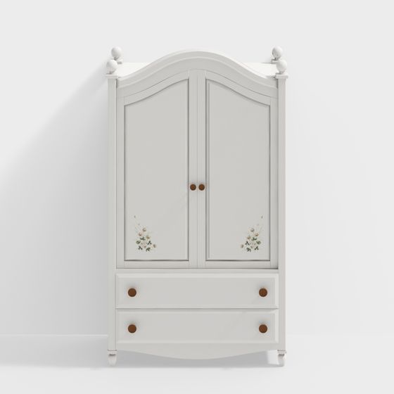 Vintage Wardrobe 3D model