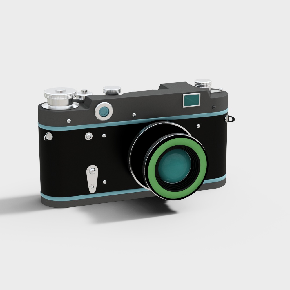 Retro Camera 3D model with Modern Aesthetic