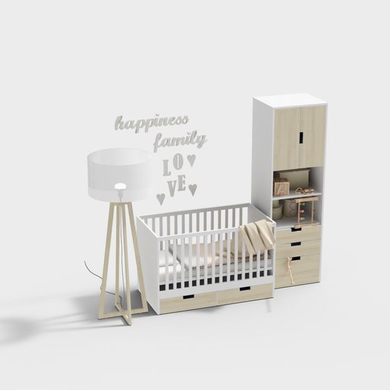 Cozy Baby Room 3D Model for Creative Spaces