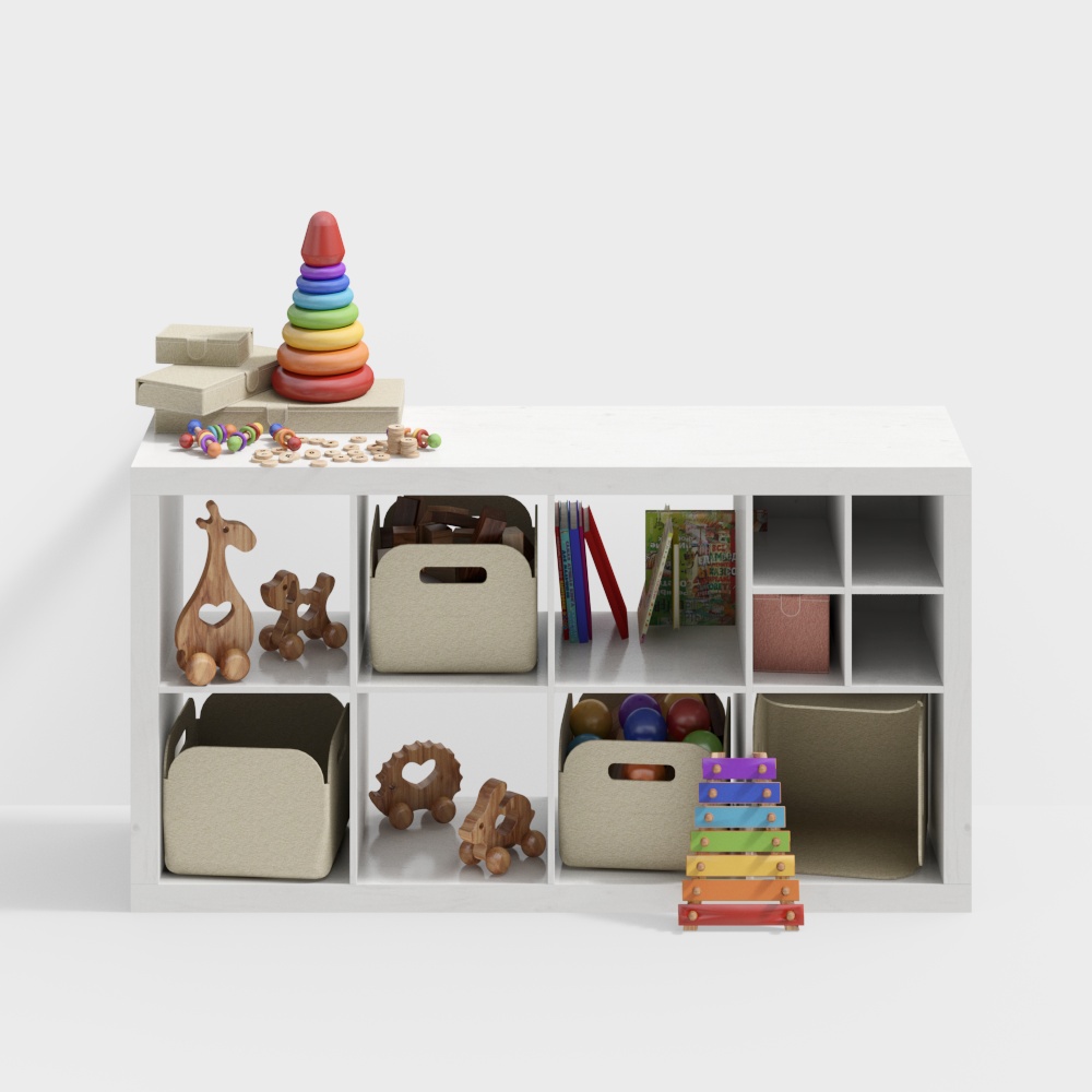 Kindergarten children's cabinet combination