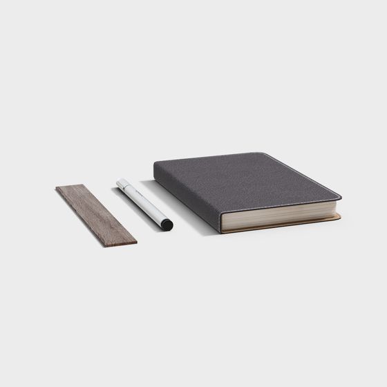 Stylish Notebook Set 3D model for Creative Projects