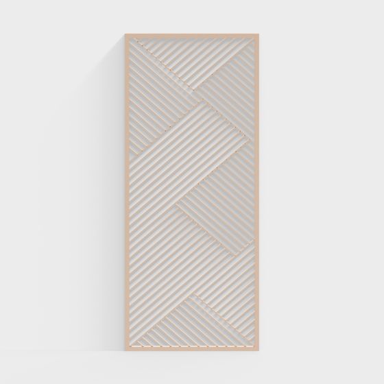 Elegant Low-Poly 3D Model with Unique Geometric Patterns