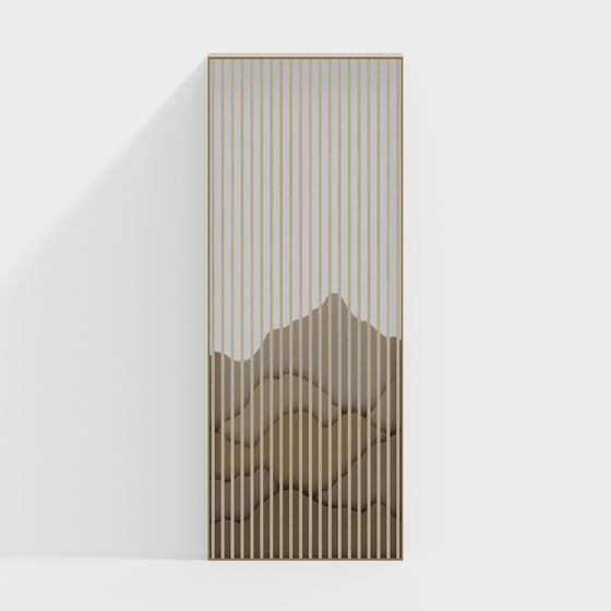Mountain Shadow Screen 3D model for Contemporary Spaces