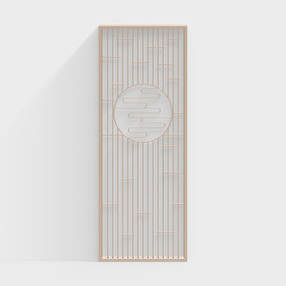 Stunning Oriental Screen 3D Model for Creative Projects