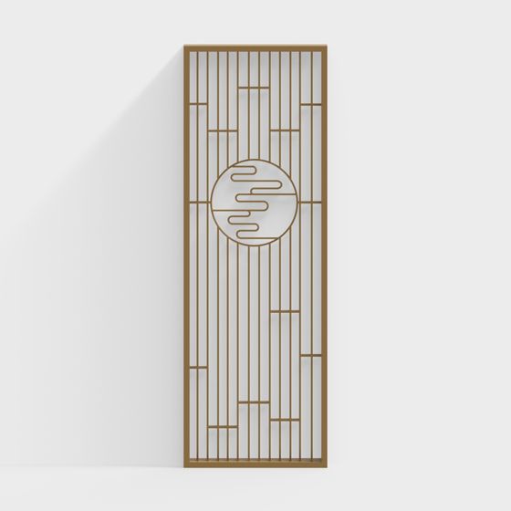 Oriental Window 3D model with Unique Charm